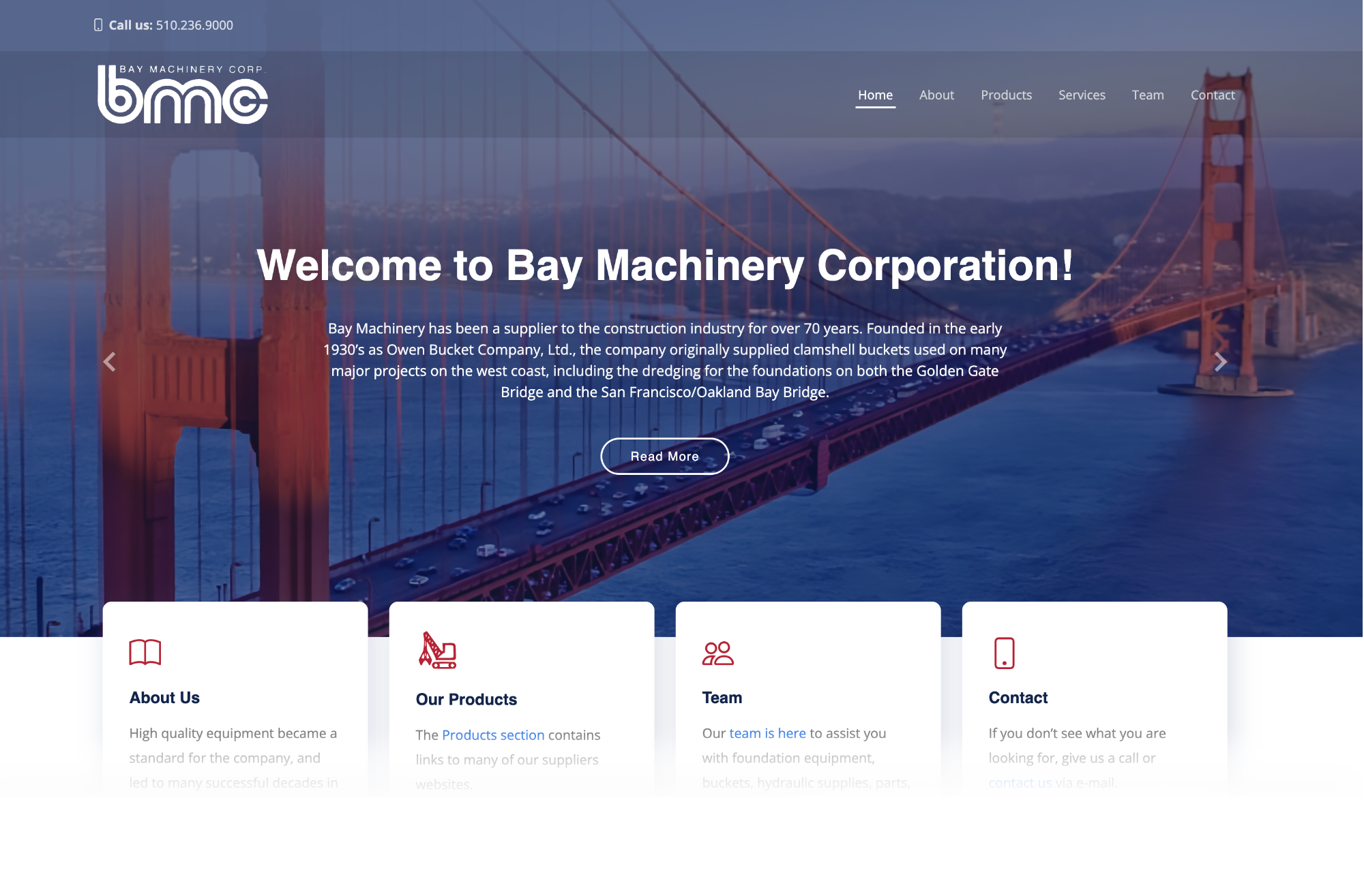 Bay Machinery Corporation website