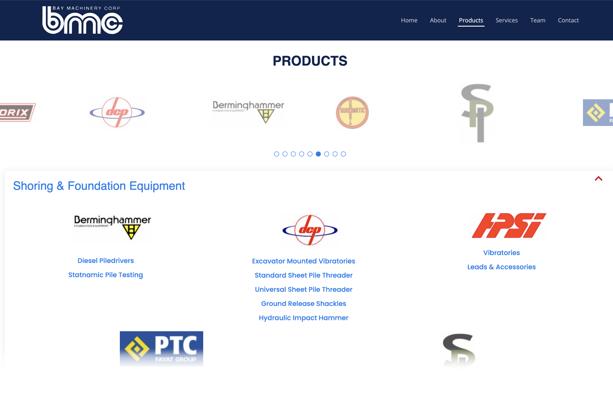 Bay Machinery Corporation Products