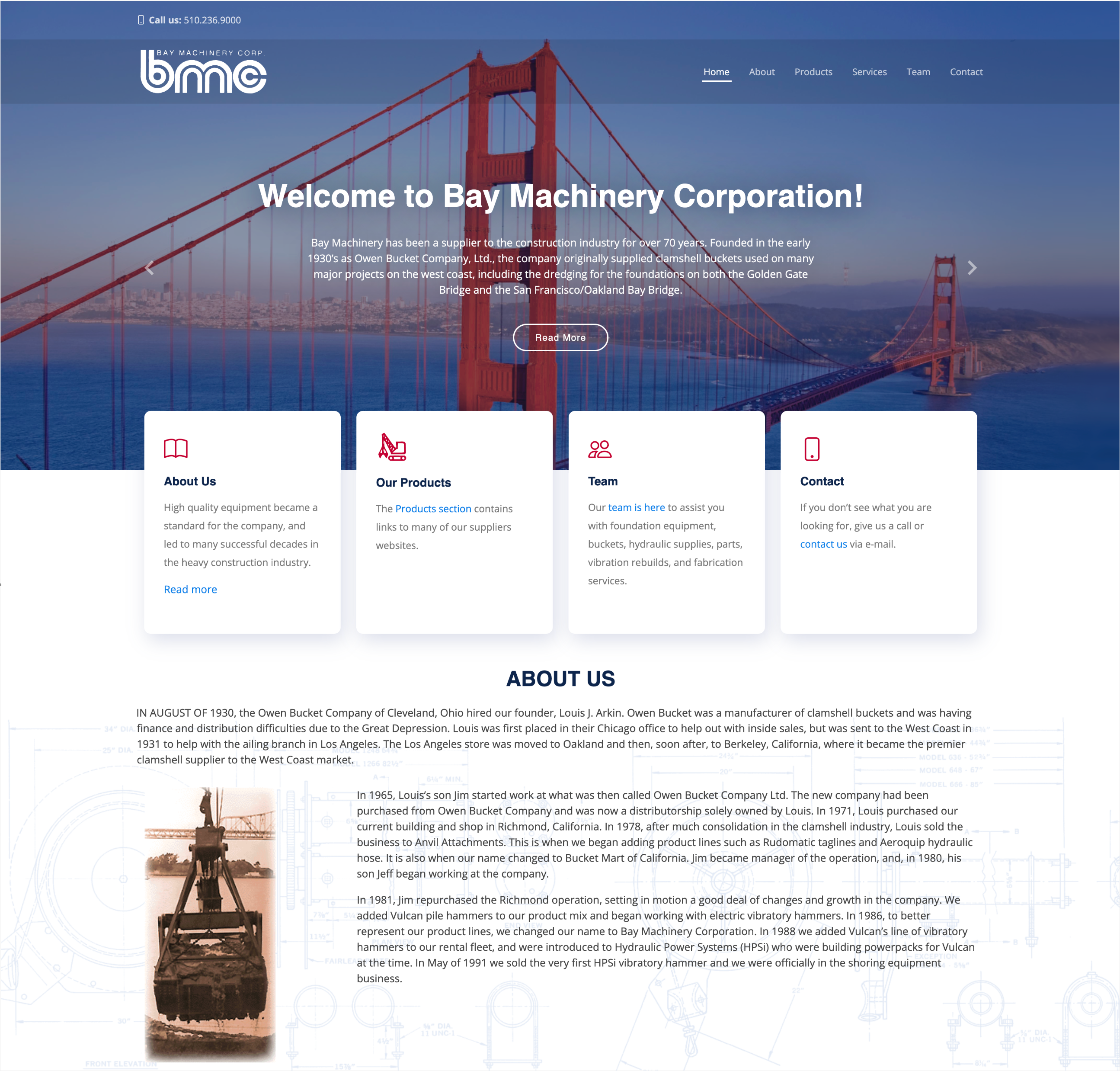 Bay Machinery Corporation website