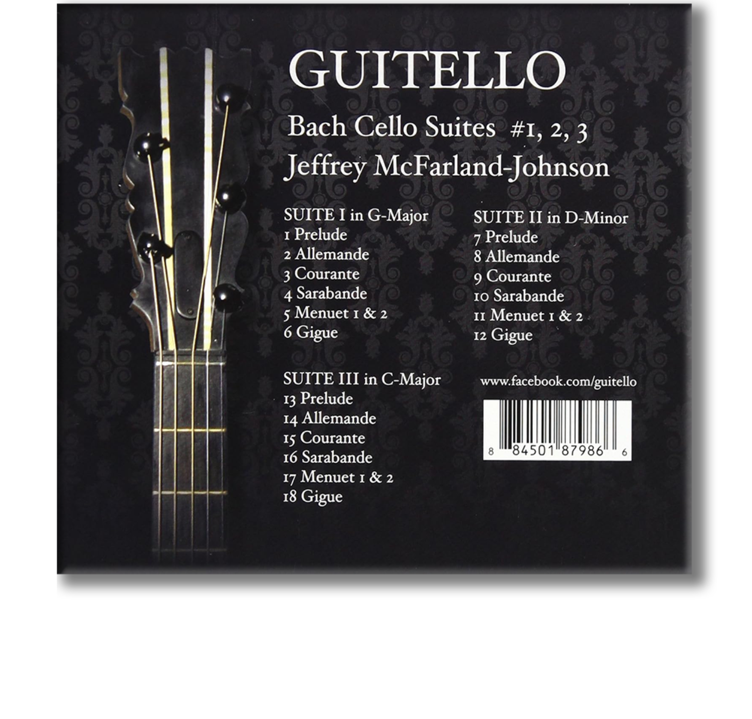 Guitello CD exterior back