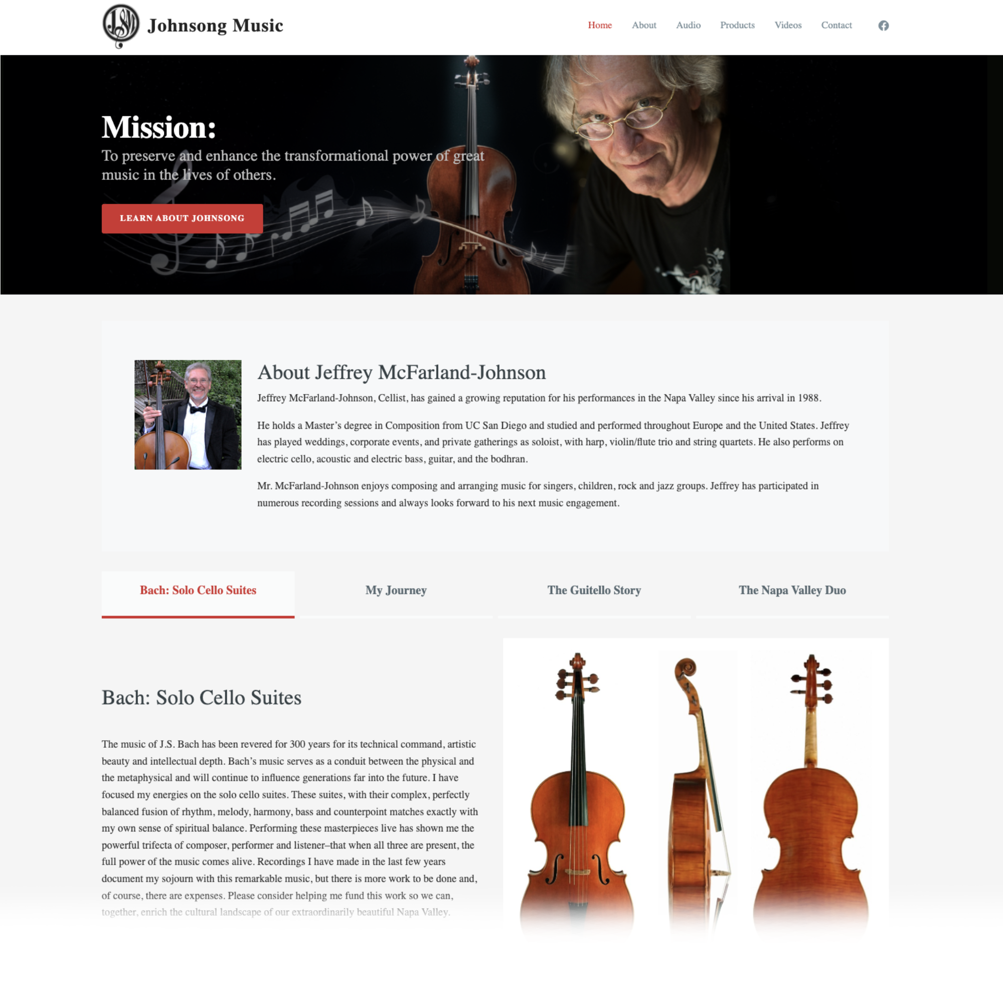 Johnsong Music website
