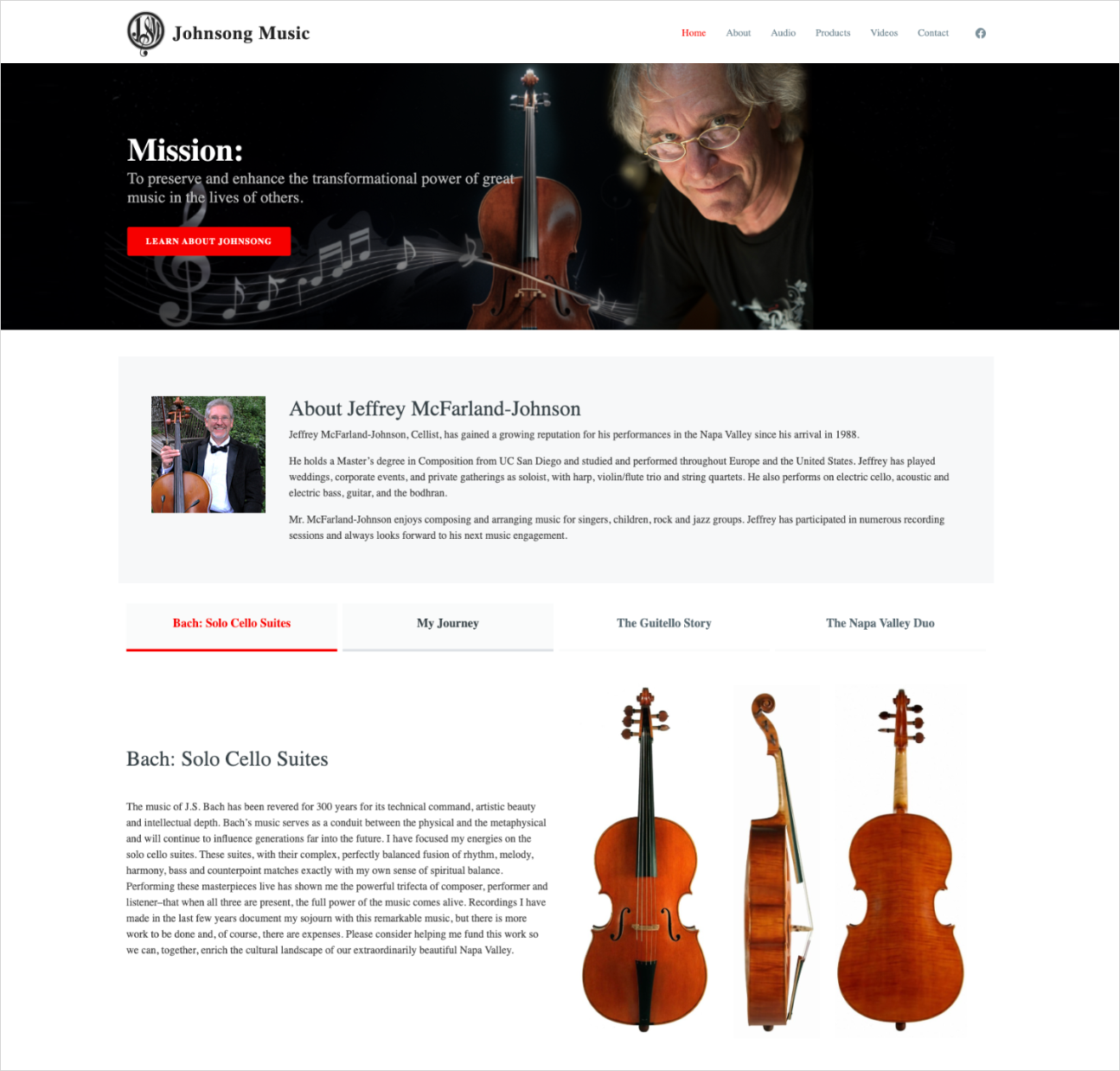 Johnsong Music website